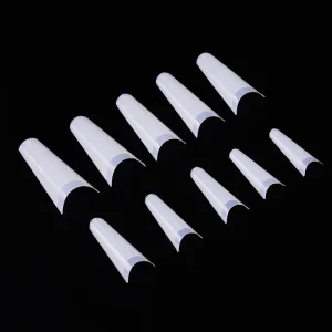 Coffin Nail Tips 500PCS Clear Nature Full Cover Nail Tips