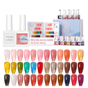 Color Changing Nail Gel Matte Coat Bulk Nail Gel Complete Kit
