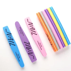 Colorful Double Sided Nail File Blocks Sponge Nail Polish Buffing Sanding Buffer Strips for Pedicure and Manicure