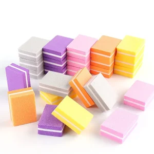 Colorful Mini Nail Art Buffer File Sandpaper Polishing Accessories for Manicure Care Mini Nails Art Care File Sanding