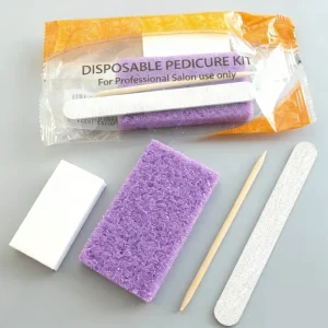 Colorful Nail Beauty Salon Supplies Lime a Ongle Purple Kit De Pedicure Kit Disposable Nail Kit Manicure Set Kit