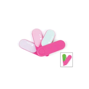 Colorful Plastic Nail Buffer Rotatable Multi sided Nail File