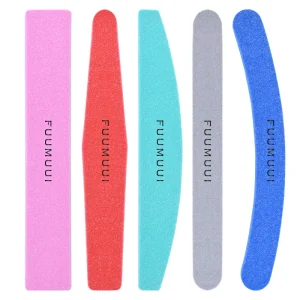 Colorful Sponge Nail Buffer Durable Different Shape Nail File for 100 180 Custom Logo