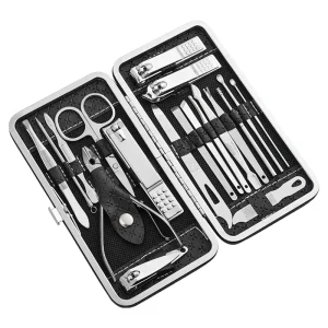 Complete Set Carbon Steel Nail Tools with Armor Grooves Slanted Beak Pliers & Ear Spoons