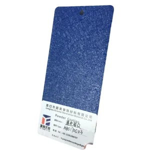 Continuous Blue Decorative Pattern Acrylic Powder Electrostatic Spraying Eco Friendly Protective Coating For Metal Plastic