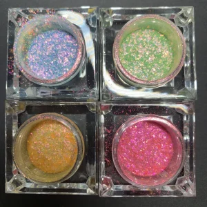 Cosmetic Grade Multi Chrome Chameleon Aurora Pigment Powder Candy Acrylic Nail Polish and Face Eye Lip Makeup 22 Colors Shining