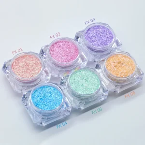Cosmetics Grade Rainbow Color Shifting Eyeshadow Pigment Candy Aurora Chameleon Nail Powder