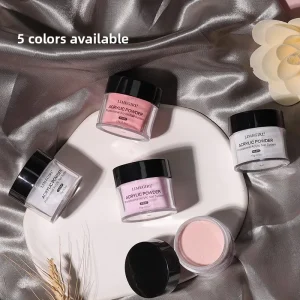 Cross border 15g Bottled Nude Nail Art Carved Pollen Acrylic Crystal Powder From Guangdong Custom Logo Can Extend Carved Acrylic