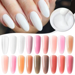 Crystal Nail Extension Phototherapy Gel UV Quick Set No Need Paper Form Specialized for Nail Salons in Jar