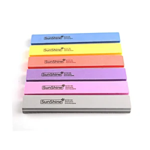 Custom 100/180 Pink Nail Buffer Square Sponge Nail File