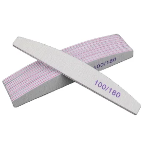 Custom 180 240 Professional Sandpaper Nail File Nail Art Sanding Buffer Files Acrylic UV Gel Tips Nail Polish Blocks Tools