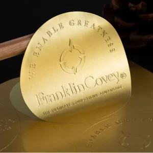 Custom 3D Embossed Gold Foil Adhesive Sticker Waterproof Paper Label for Toothpaste Shampoo Packaging