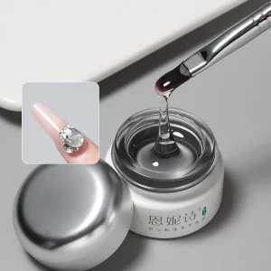 Custom 8g Thick Solid Gel Glue Resin for Nails Brush on Nail Decoration Glue Gel Based Nail Glue