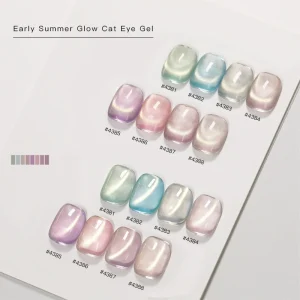 Custom Colors Cat Eye Gel Polish Non Toxic Eco Friendly UV Gel For Private Label OEM ODM Early Summer Glow Cat Eye Gel
