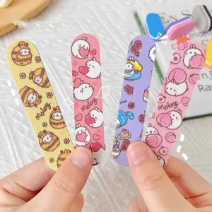 Custom Design Printed Cartoon Design Cute Kids Mini Small EVA Staight Files Nail Private Label