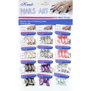 Custom Designed Printing Square False Nails AB Plating Press on Artificial Nails