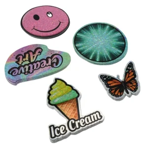 Custom Durable Waterproof Vinyl Cartoon Die cut Stickers High Gloss Holographic Self adhesive Eco Friendly For Mobile Computer
