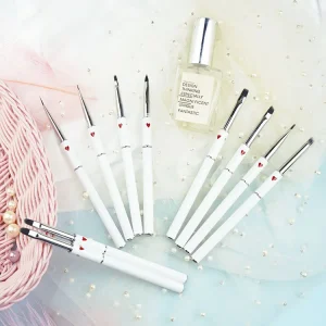 Custom Free Sample Nail Brush Nail Art Brushes Liner Pink Nail Gel Brush