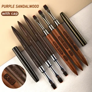 Custom Gel Uv Oval Brush Nail Art Brush for Gel 3d Paint Acrylic Nail Gel Nailbrush Nagelburste Nagelburste Fur Acryl