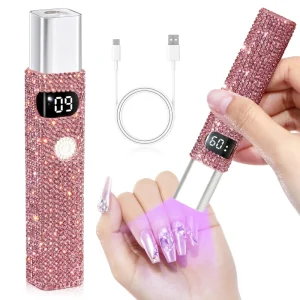 Custom H1 Mini 3W LED UV Lamp Professional Nail Salon Rechargeable Battery Power Supply Gel Mini Nail Lamp