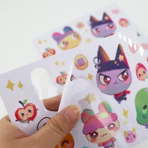 Custom Kawaii Sticker Sheet Waterproof Vinyl Adhesive Sticker For Journal Laptop Phone Case Decoration Printing