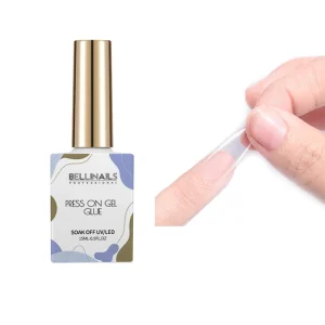 Custom Label Fake Soft Nails Tips Press on Acrylic Nails UV Gel Nail Tip Glue Gel