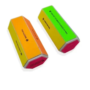 Custom Logo 6 Way Nail Buffer Block Professional Manicure Pedicure Care EVA Nail File Block