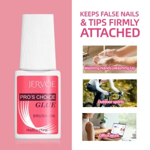 Custom Logo 8ml Fast Air Dry Liquid Artificial Press on Nail Tips Non Toxic Super Strong Mini Bond Nail Glue for Nails