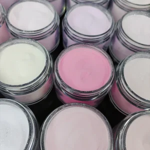 Custom Logo Cover Pink Acrylic Powder 1oz 2oz 4oz Jars Bulk clear Acrylic Nail Powder for Nail Supply Store Africa