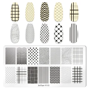 Custom Logo Cute Design Nail Art Stamping Image Plate 3d Flower Stamping Art Plates Nail Tools