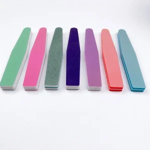 Custom Logo Double Sided Sponge Durable Nail File Wear resistant Long Lasting TPU Film Nail Buffer 100 180