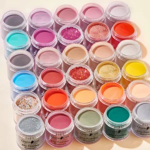 Custom Logo Nail Dipping Powder Kit Set Glitter Colors Private Label High Quality Nail Clear Dipping Acrylic Powder