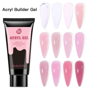Custom Logo Nail Poly Extension Gel Kit CPSR Certified Hema Free No Heat Builder Gel Private Label Professional Nail Supplies