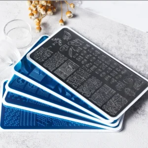 Custom Logo Private Label Nail Art Stamping Different Kind Stamper Plate Tools Template Transfer Printing Steel