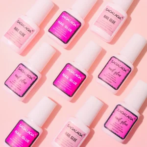 Custom Logo Super Strong Brush on Nail Glue for Press on Nails Long Lasting Glue for Soft Gel Nails Tips