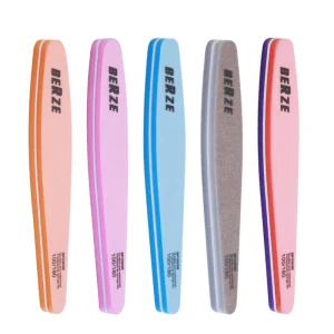 Custom Multiple Colors Reusable Thick Sponge Double Sided Nail Buffers Professional Nail Files
