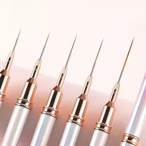 Custom Nail Art Brush Set UV Gel Painting Acrylic Nail Brushes Professional Nail Liner Brush Set