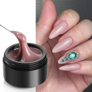 Custom Nail Extension Uv Hard Gel Clear Pink White Builder Gel Long Lasting Nail Strengthener UV Gel With Forms for Nails Beauty