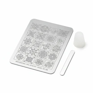 Custom Nail Stamping Plate Nail Stamper Kit Flower Leaves Star Template Design Metal Etching Stainless Steel Nail Art Stamp