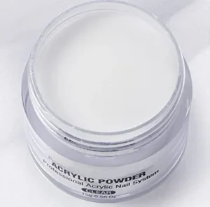 Custom Natural Pink and White Colors Fine Acrylic Powder 240g Jar Nail Clear Bulk Non toxic Quick Dry Nail Decoration