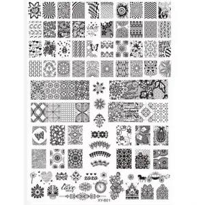 Custom Packaging Nail Decoration Tools Special Plastic Nails Stamping Plate Nail Supplies