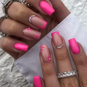Custom Press on Nails Artificial Fingernails Ballerina Nail Acrylic Design