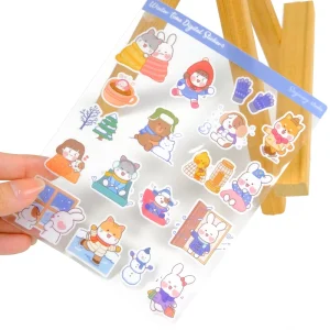 Custom Printed Cute Vinyl Stickers Decoration Self Adhesive Labels Kiss Cut Cutting Custom Stickers