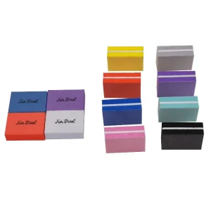 Custom Printed Mini Nail Buffers Disposable Mini Buffer Block Print Logo Private Label Mini Sponge
