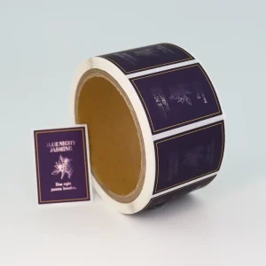 Custom Printed Round Roll Label Sticker For Coffee Jar Snack Packaging Oil Resistant Lamination