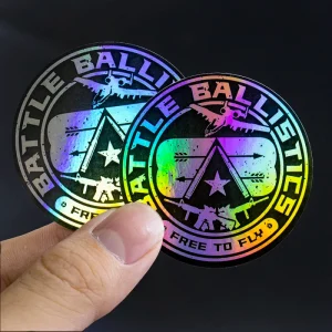 Custom Printing Die Cut Hologram Self adhesive Logo Sticker Vinyl Waterproof Personalized Holographic Sticker Label