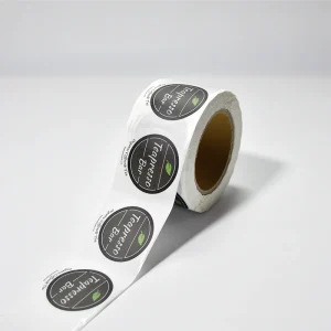 Custom Round Paper Logo Printing Label Sticker Colored Seal Sticker Printing Circular Logo Sticker Roll