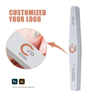 Custom Shape and Logo Nail Files 100 180 With Japan Sandpaper