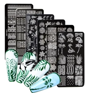 Custom Stainless Steel Geometry Stamp Nail Art Stamping Plate