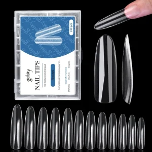 Custom Straight Nail Tips Faux Ongle Prix De Gros Transparent Soft False Nails Gel Tips